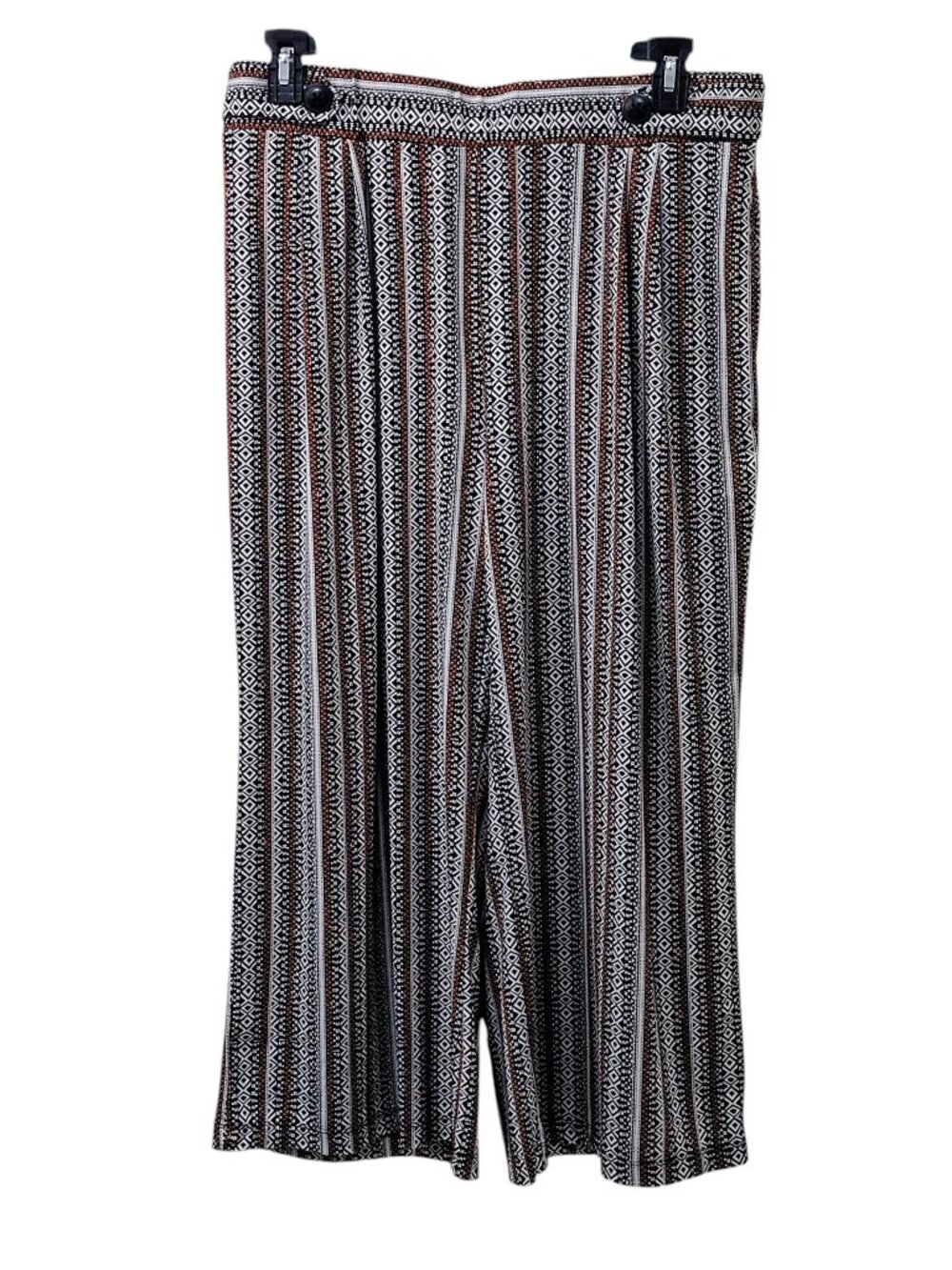 Robert Lewis Dress Pants, Size XL, Black/White/Orange